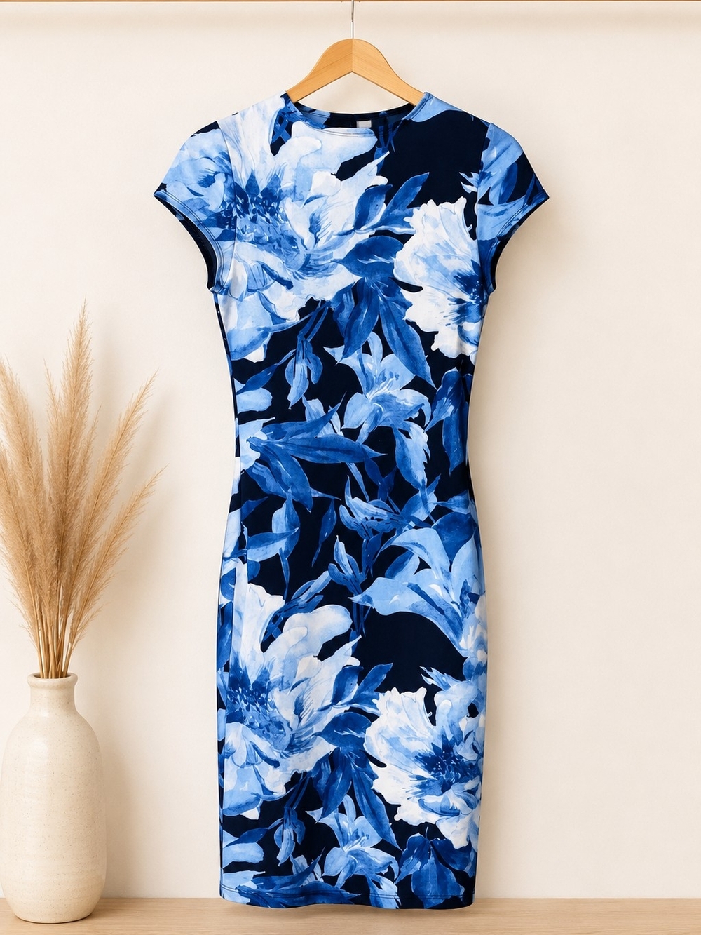 Joe & Elle Blue Floral Midi Dress